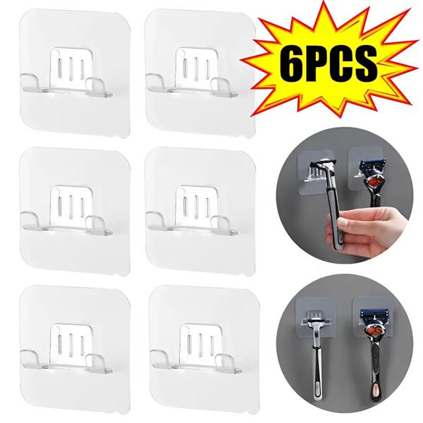 材料: PVC サイズ: 約60*60mm 機能: 穴あけ不要、取り付けが簡単、耐荷重性に優れ、マルチシーンでの使用 適用範囲: 壁/キッチン壁/ドアの後ろ/バルコニー/バスルームなど 数量: 1/2