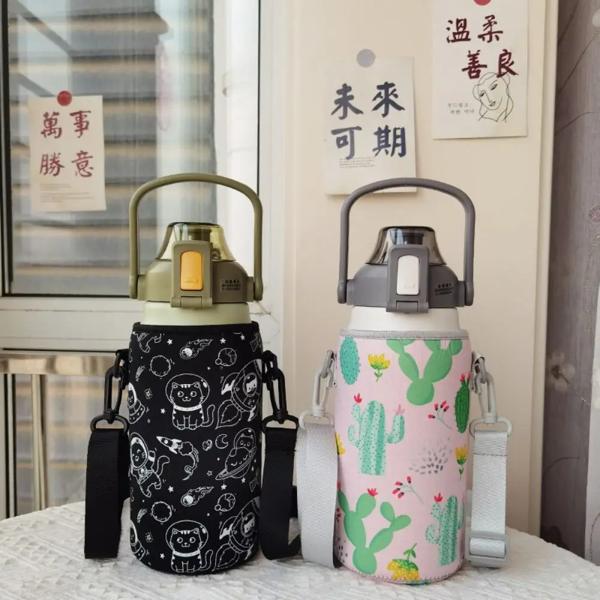 真新しい高品質の素材: ネオプレンタイプ: ウォーターボトルカバー性別: ユニセックスカラー: マルチカラー内径: 高さ約10cm 1.容量1300ml-19cm/容量1700ml-22cm高品質のネ