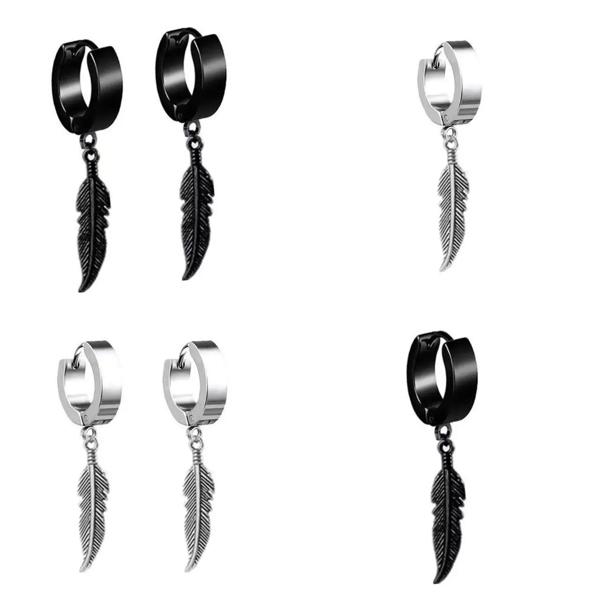 性:男女兼用 モデル番号:A986275 形パターン:FEATHER 様式:TRENDY 素材:金属 金属類:ステンレス？ 項目タイプ:イヤリング Cn:Zhejiang 上品あるいはファッション:フ